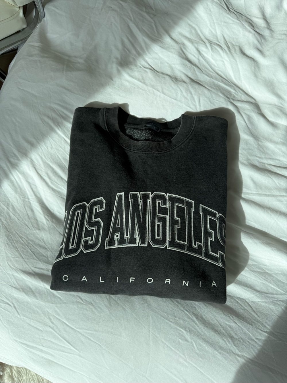 Brandy Melville Black Los Angeles Graphic Crewneck